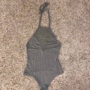 Green bodysuit Boohoo